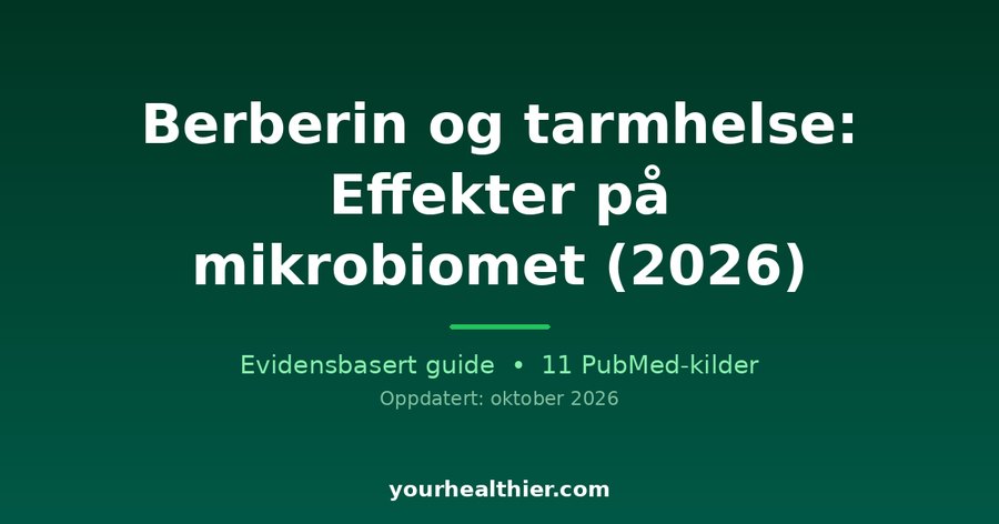 Berberin og tarmhelse: Effekter på mikrobiomet (2026)