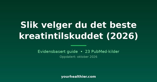 Slik velger du det beste kreatintilskuddet (2026)