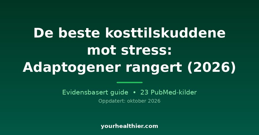 De beste kosttilskuddene mot stress: Adaptogener rangert (2026)