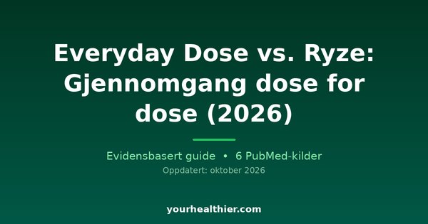Everyday Dose vs. Ryze: Gjennomgang dose for dose (2026)