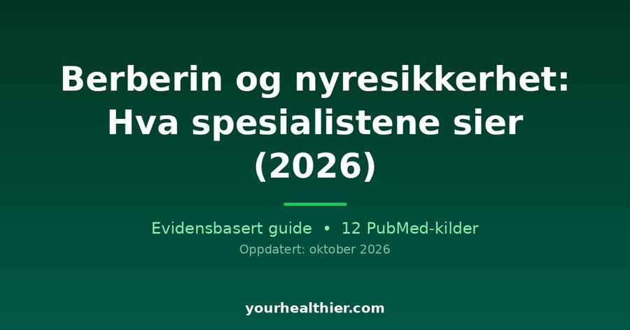 Berberin og nyresikkerhet: Hva spesialistene sier (2026)