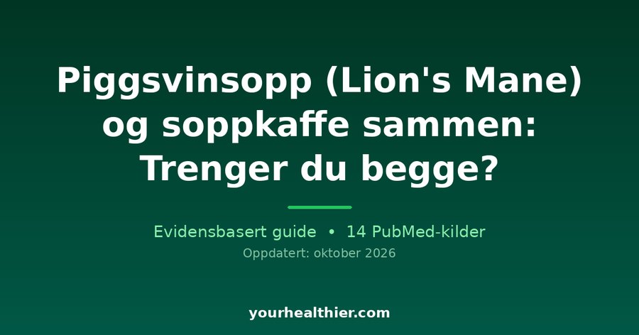 Piggsvinsopp (Lion’s Mane) og soppkaffe sammen: Trenger du begge?