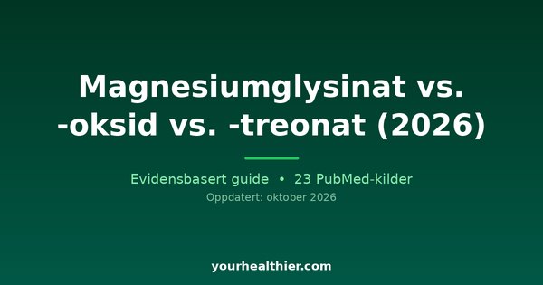 Magnesiumglysinat vs. -oksid vs. -treonat (2026)