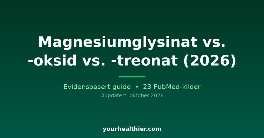 Magnesiumglysinat vs. -oksid vs. -treonat (2026)
