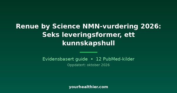Renue by Science NMN-vurdering 2026: Seks leveringsformer, ett kunnskapshull