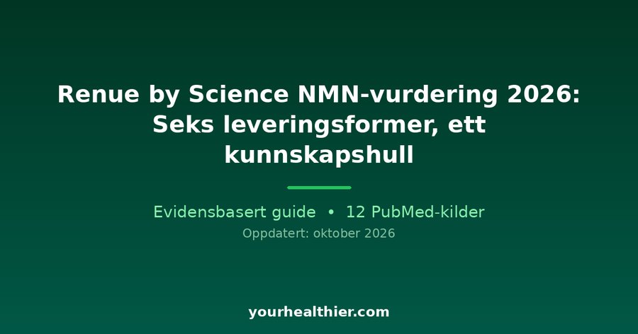 Renue by Science NMN-vurdering 2026: Seks leveringsformer, ett kunnskapshull