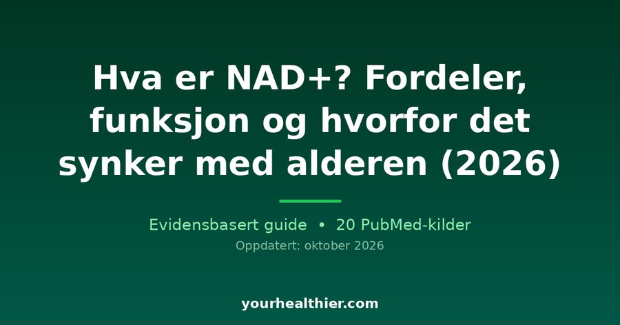 Hva er NAD+? Fordeler, funksjon og hvorfor det synker med alderen (2026)